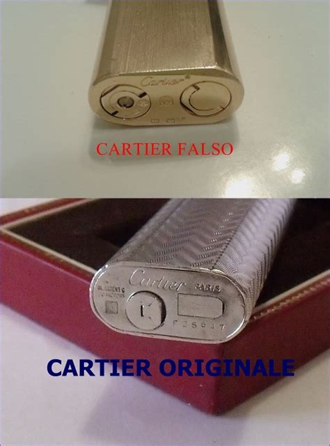 accendino cartier falso